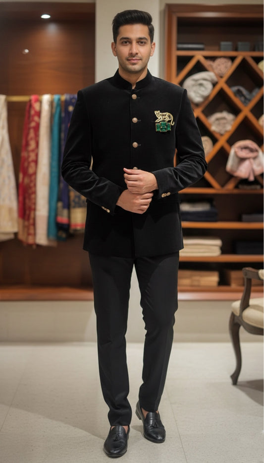 Premium Velvet Tailored Tuxedo Set