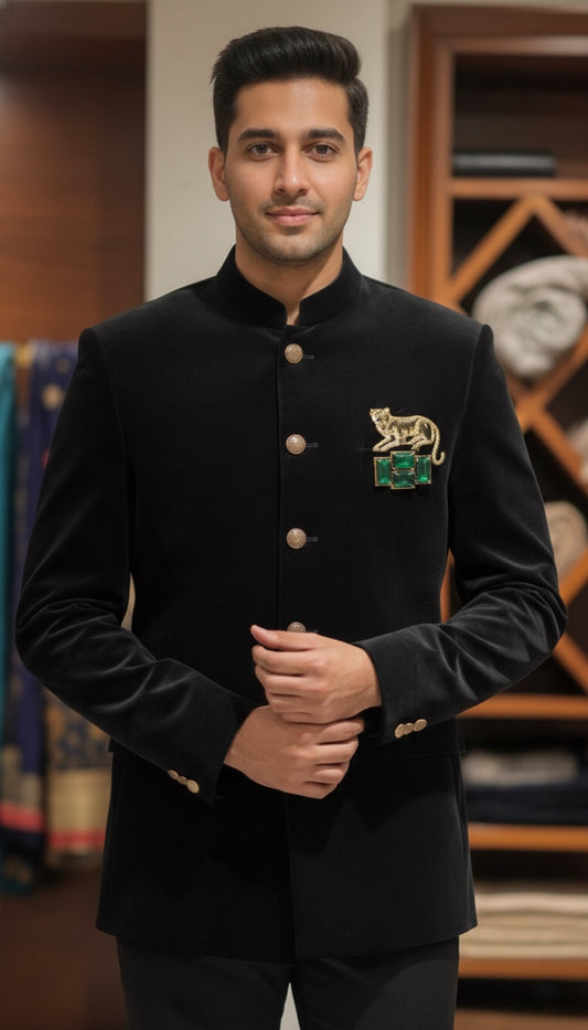 Premium Velvet Tailored Tuxedo Set