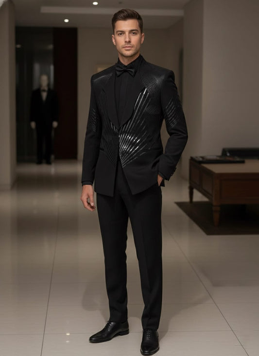 Men’s Navy Blue 2-Piece Slim Fit Tuxedo