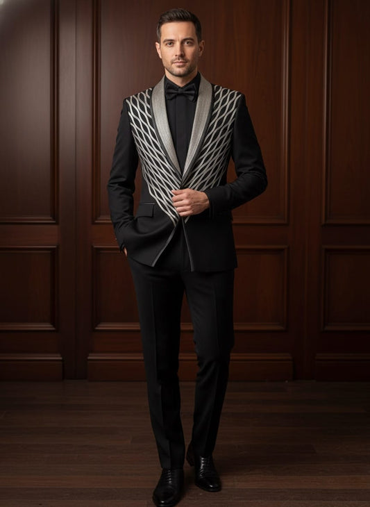 Black Italian Fabric Designer Tuxedo