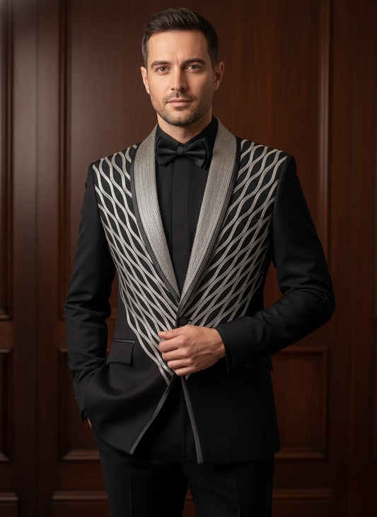 Black Italian Fabric Designer Tuxedo